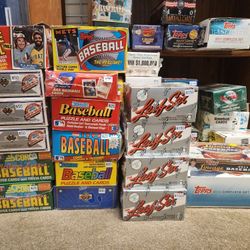 1990 Leaf Baseball Factory Sealed Box Of 36 Packs