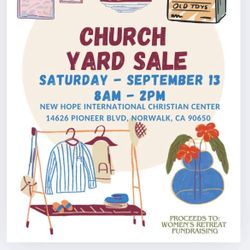Free Church Yard Sale Event 