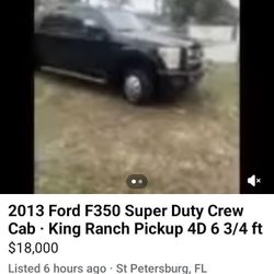 2013 FORD F350 KING RANCH