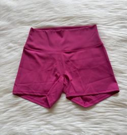 Magenta High-Waist Biker Shorts