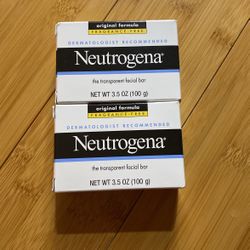 NEW NEUTOGENA TRANSPARENT SOAP BARS