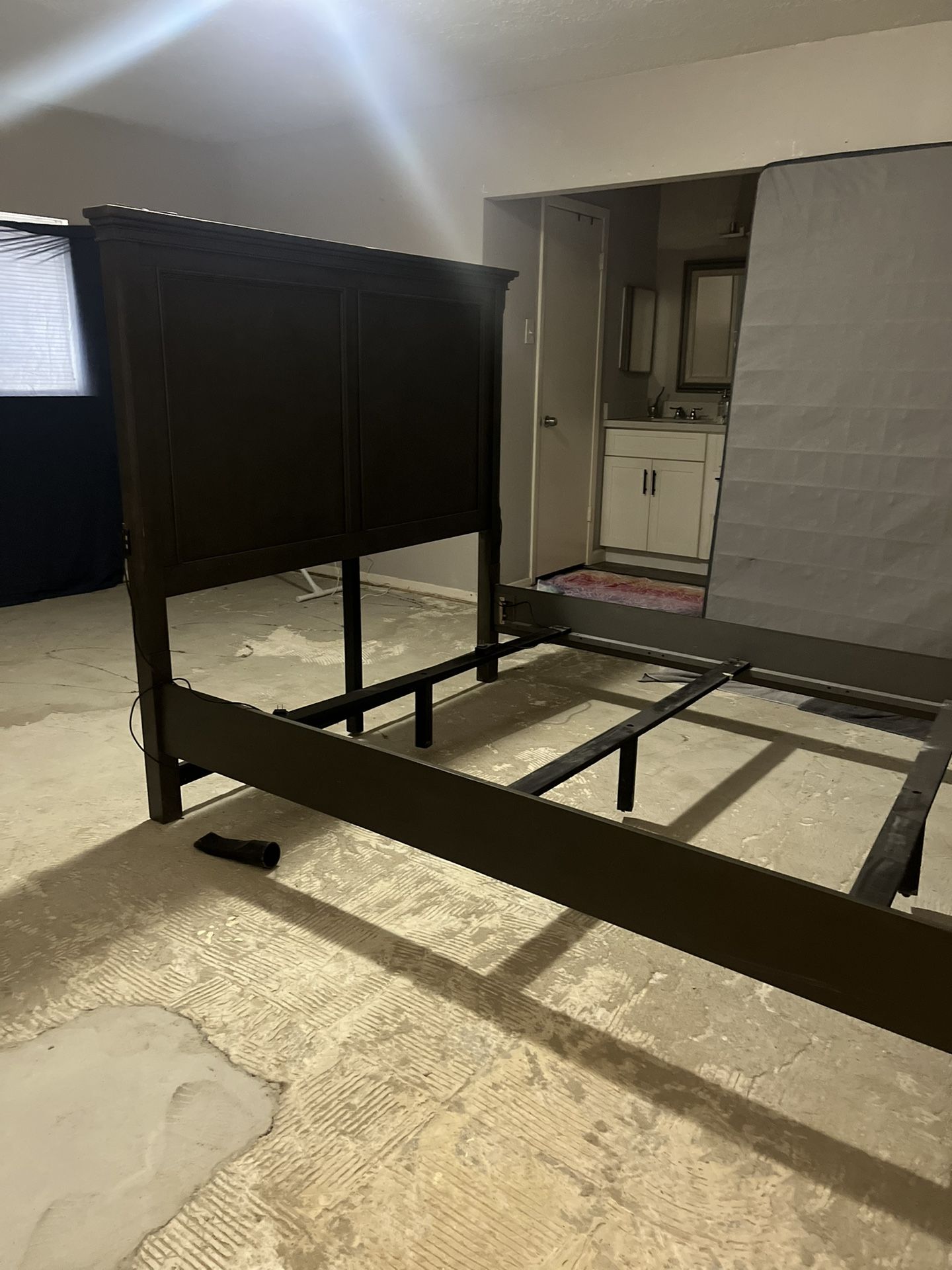 Queen bed with dresser