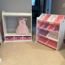 BUNDLE: Kidcraft Dress up Station And You Organizer