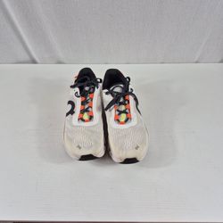 On Running Cloudmonster Women’s Size 8 White Orange Running Shoes
