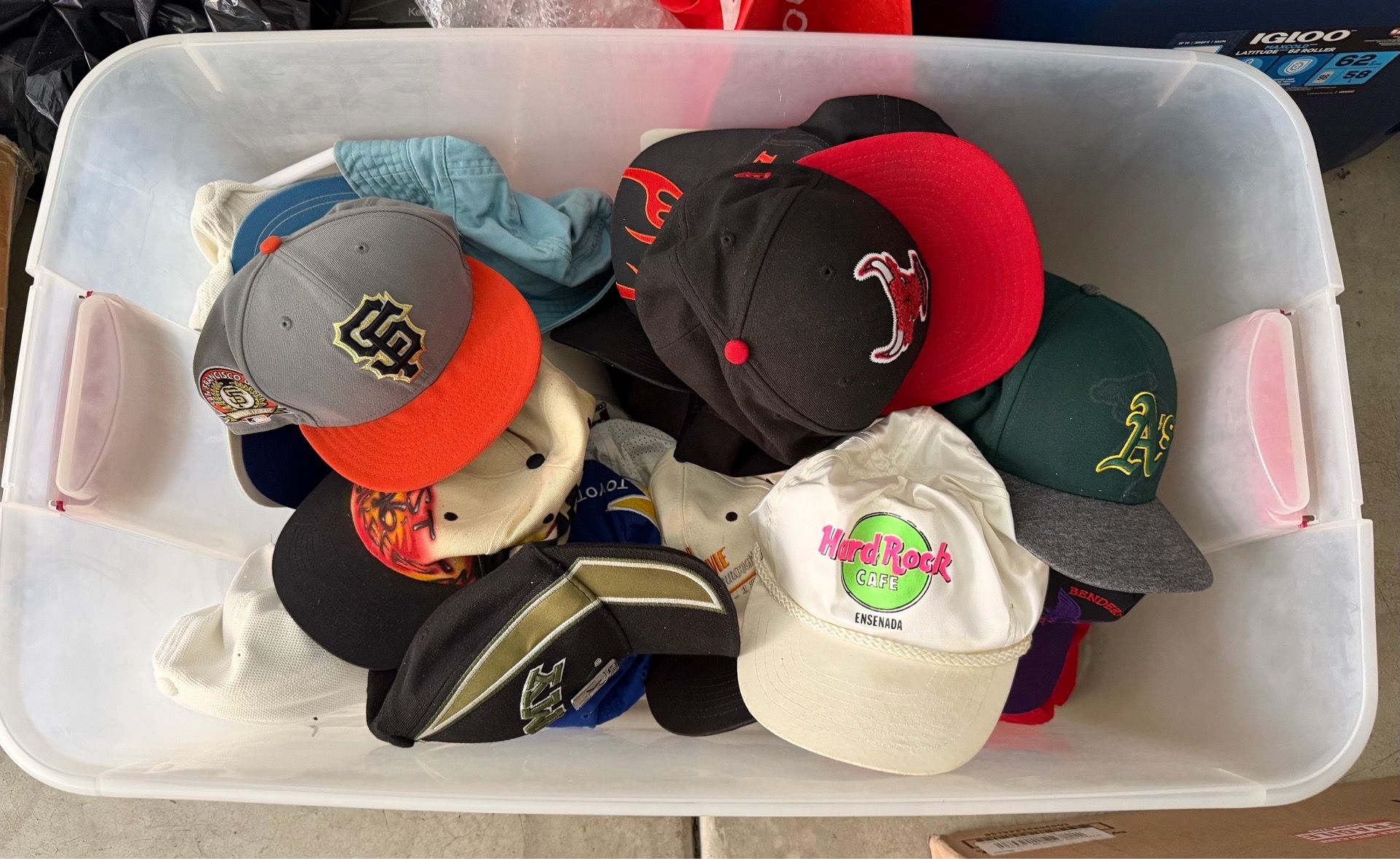 Huge Vintage Baseball Hat Cap Lot ~50 Snapback Fitted  display picture 3
