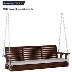 Heavy Duty Patio outdoor Wooden Porch Swing