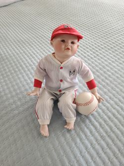 Porcelain baseball doll
