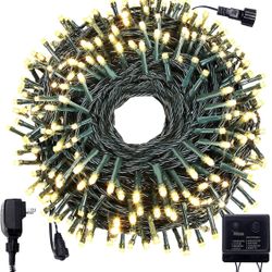 Outdoor Christmas String Lights 300 LED 104ft UL 588 Safety Certification Indoor Mini Light for Halloween Xmas Holiday Decoration Warm White