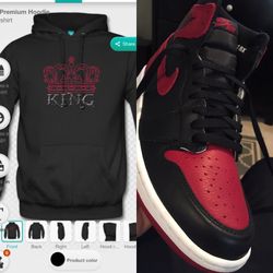 King clothing Co. Hoodies sale for jordan 1