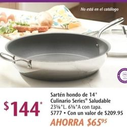 Sarten De 14" De Anthiderente De Princess House 