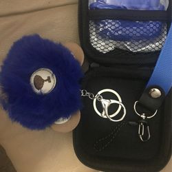 RoyalBlue Fur Bear Key Chain & Air Pods Pro Protective Silicone Case