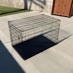 Metal Dog Crate w/ tray XL - 48” Length