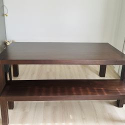 Dinning table +  Chair + Sitting Bench 
