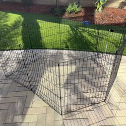 Foldable Octagonal Metal Exercise Puppy / Dog Playpen - Indoor/Outdoor, Single Door