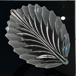 Glass Leaf Platter