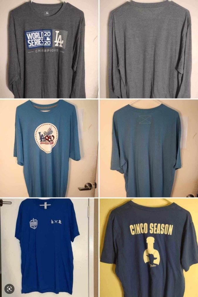 Los Angeles Dodgers T shirts Size XL