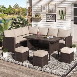 Patio Set Brand New In Boxes Khaki/Brown