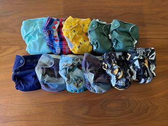 Newborn AIO cloth diapers - GroVia, Happy Beehinds, Lil Joey