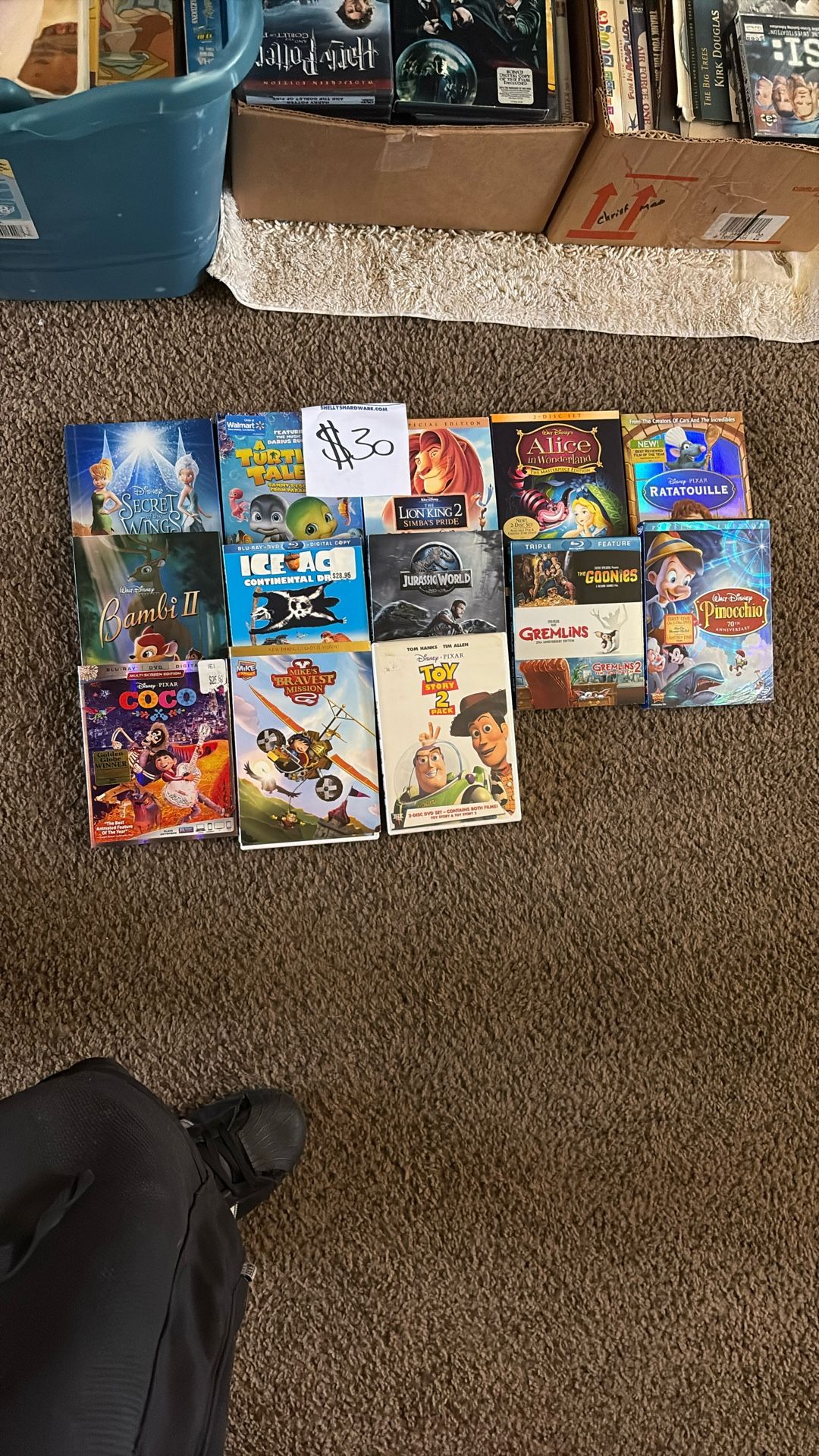 Disney Movies $30
