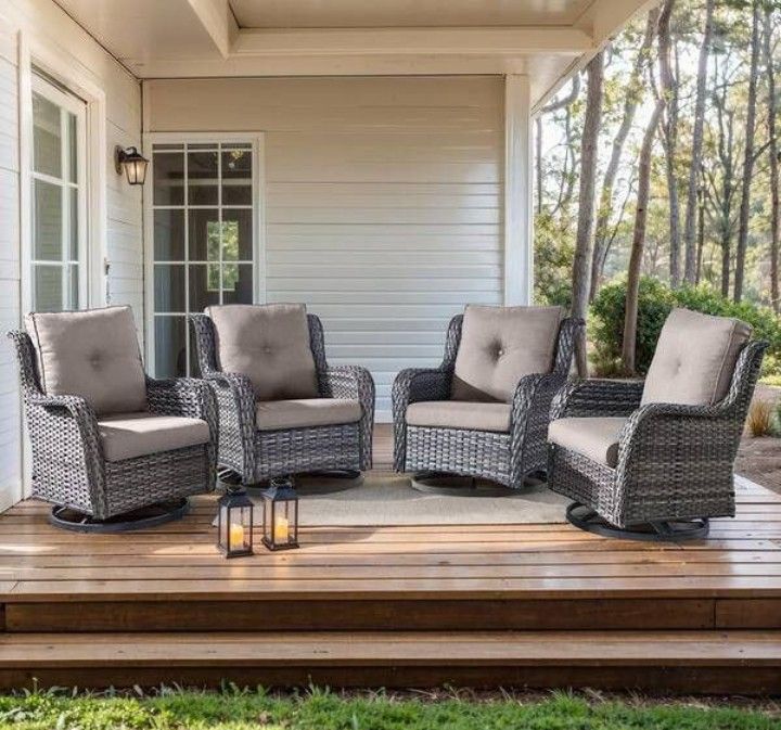 Patio Swivel Chair Set Brand New Patio Outdoor Furniture Set π