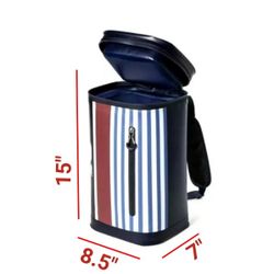 VINEYARD VINES Target Pink Whale Striped 10 Can Insulated Cooler Sling Navy red
New with tags