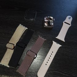 Apple Watch 9 Series + case + four apple watch bands