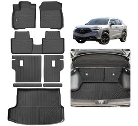 New full Floor Mat for 2025 2026 Acura ADX Trunk Mat & Backrest Mat,TPE All-Weather Set Cargo Liners Covering The Backrest, Custom Fit Non Slip-car ma