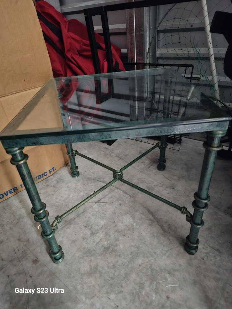 Glass End Table