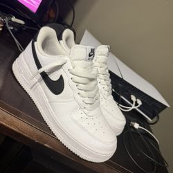 Nike Air Force 1 ’07 – WhiteBlack, Size 6.5