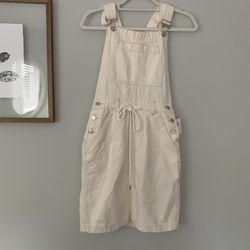 NWT Gap Denim Overall Dress with Drawstrings XS