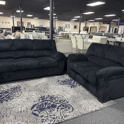 Black Sofa & Loveseat. 🚚WE DELIVER 🚚