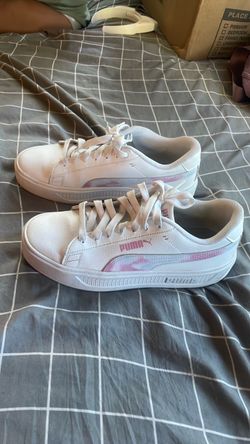 White & Pink Vans Size 9 Woman’s