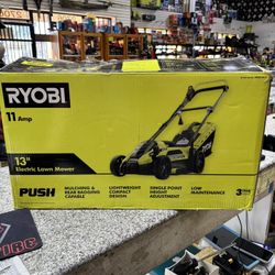 RYOBI 13” Electric Push Lawn Mower 11 Amp