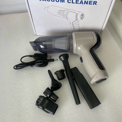 HANDHELD VACUUM - Portable Compact Mini Rechargeable Car Vacuum Cleaner with Air Pump Inflator