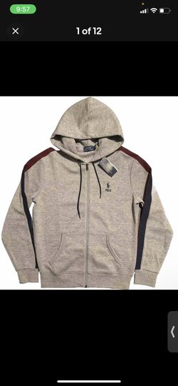 Polo Ralph Lauren Color-Block Hoodie Mens Small Camo Pony Player Chest 21