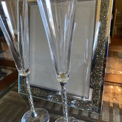 Wine Glasses And Photo Frame