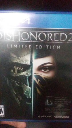 Ps4 game DisHonored2 limited edition