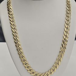 10kt Real Gold Monaco Style Chain 7.3 mm 18.5 Inches