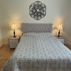 Queen Padded Headboard – W/ Metal Frame
