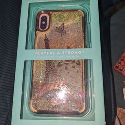 Kate Spade Liquid Glitter iPhone Case for X & XS