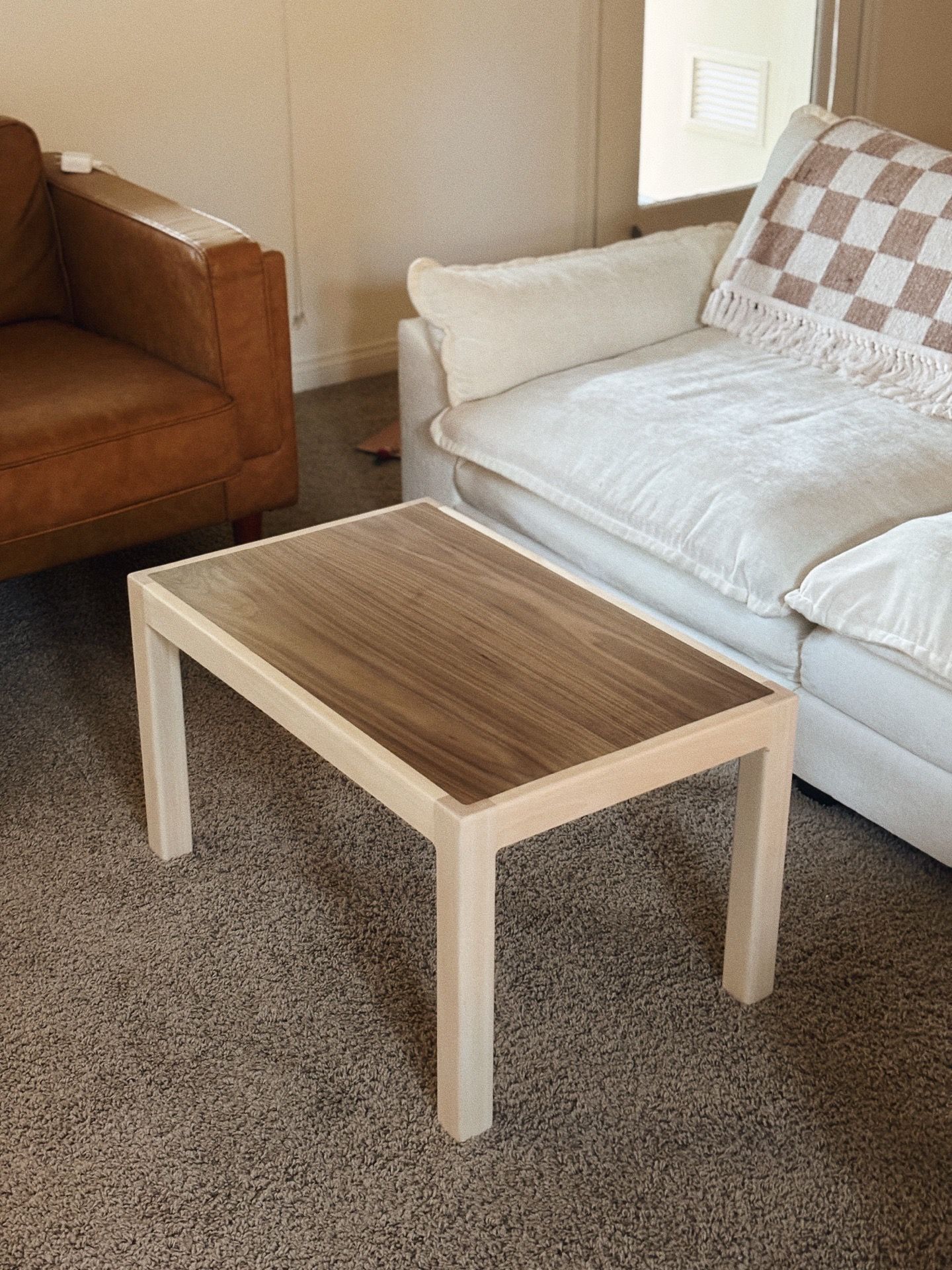 Walnut Inlay Coffee Table