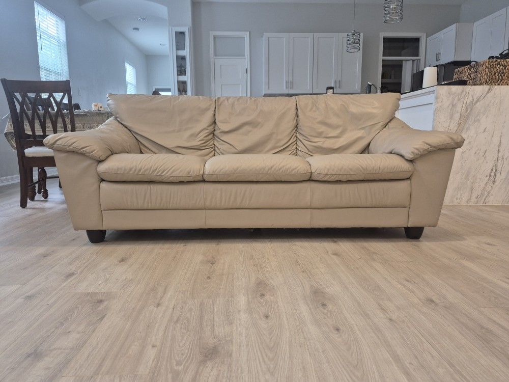 Leather Couch, 41x25x15