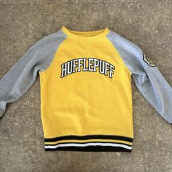 Used Medium Universal Studios Harry Potter "Hufflepuff" Yellow/Gray Kids 
