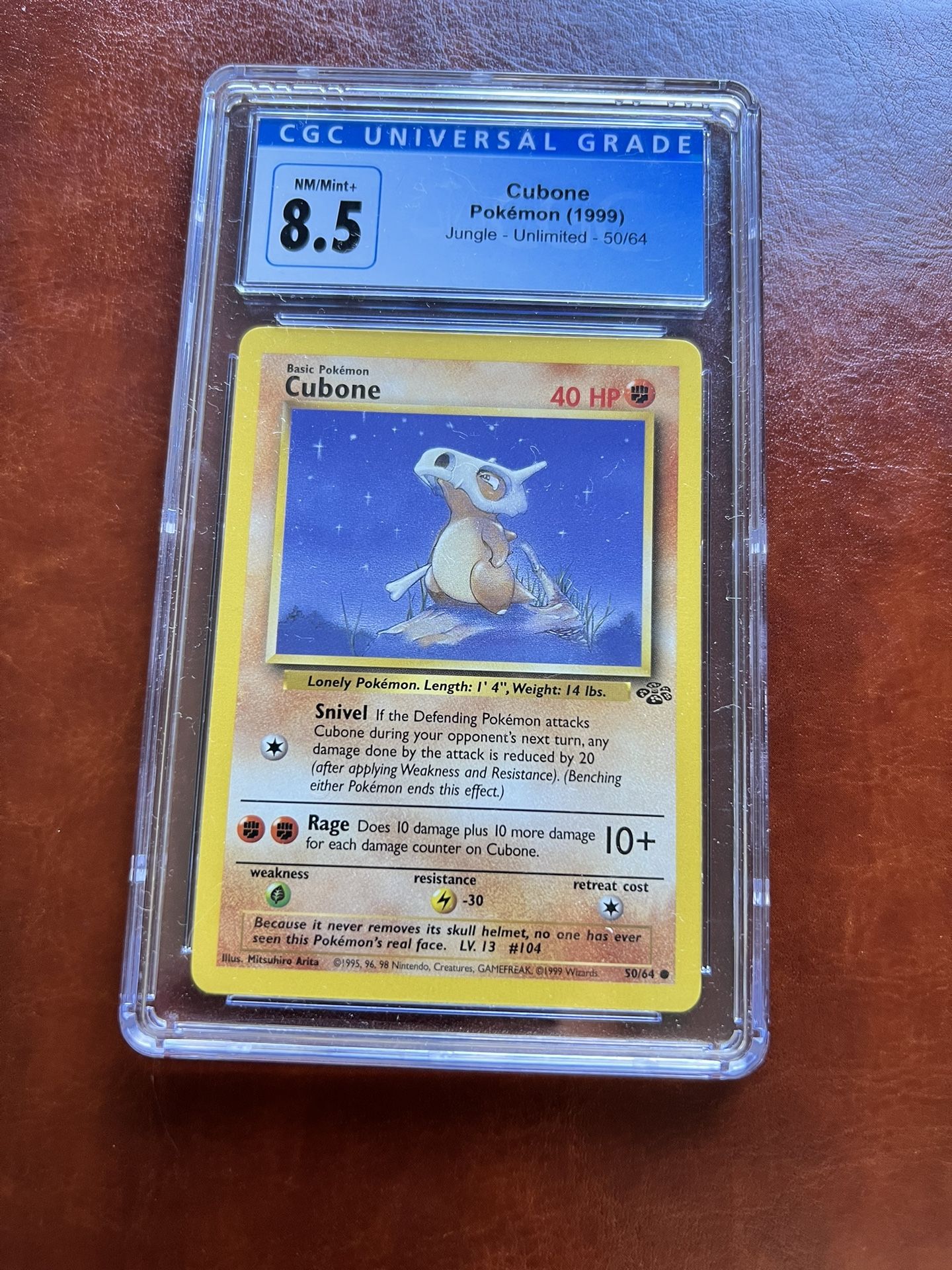 1999 1st Edition Cubone 50/64