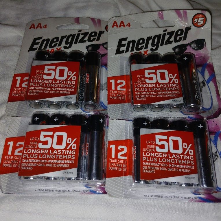 16 AA ENERGIZER BATTERIES NEW