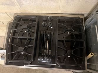 GE Profile Gas Cooktop with Downdraft
