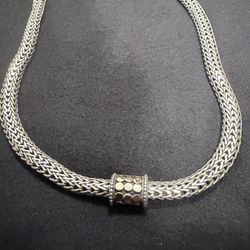 John Hardy Classic Dot Chain Authentic 10 mm (925 ss and 18k yellow gold)