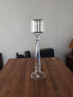 Glass Taper Candle Holder