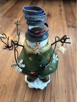Kohl's Snowman Tealight Holder