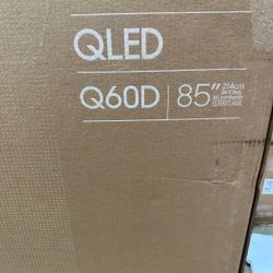 SAMSUNG 85-Inch Class QLED 4K Q60D Series Quantum HDR Smart TV w/Object Tracking Sound Lite, Motion Xcelerator, Slim Design, Gaming Hub, Alexa Built-i
